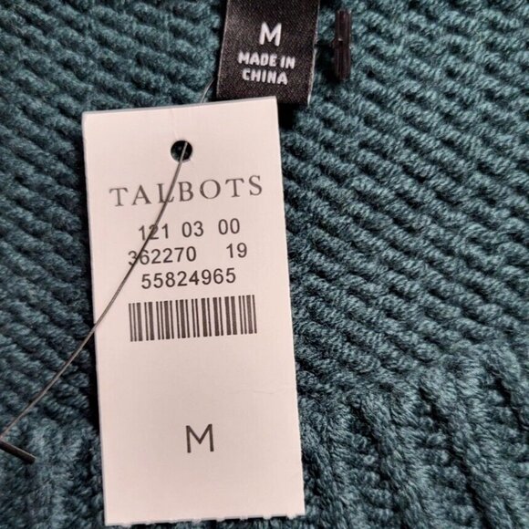 Talbots Long Sleeved Crew Neck Pullover Diamond Fair Isle Sweater Size M - Picture 6 of 6